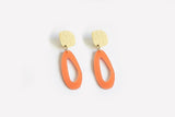 Ecoresin Earrings - Fluid Oval Drop