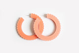 Ecoresin Scallop Earrings - Large Hoop