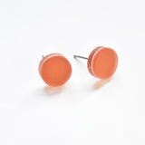 Ecoresin Stud Earrings - Circle