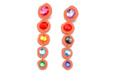 Ecoresin Gem Long Drop Earrings