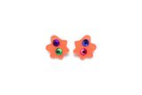 Ecoresin Gem Medium Blob Earrings