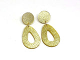 Pure Gold Ecoresin Earrings - Drop - Small