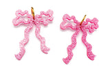 Ecoresin Bow Earrings - Large