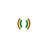 Bitty 'Bows Baby Rainbow Earrings