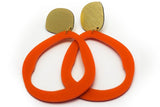 Ecoresin Earrings - Fluid Drop Large