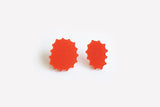 Ecoresin Scallop Earrings - Asymetric Stud