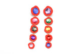 Ecoresin Gem Long Drop Earrings