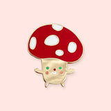 Castaway Mushroom  Lapel Pin