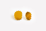 Ecoresin Scallop Earrings - Asymetric Stud