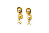 Ecoresin Pearl Short Drop Earrings