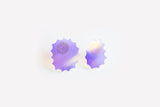 Ecoresin Scallop Earrings - Asymetric Stud