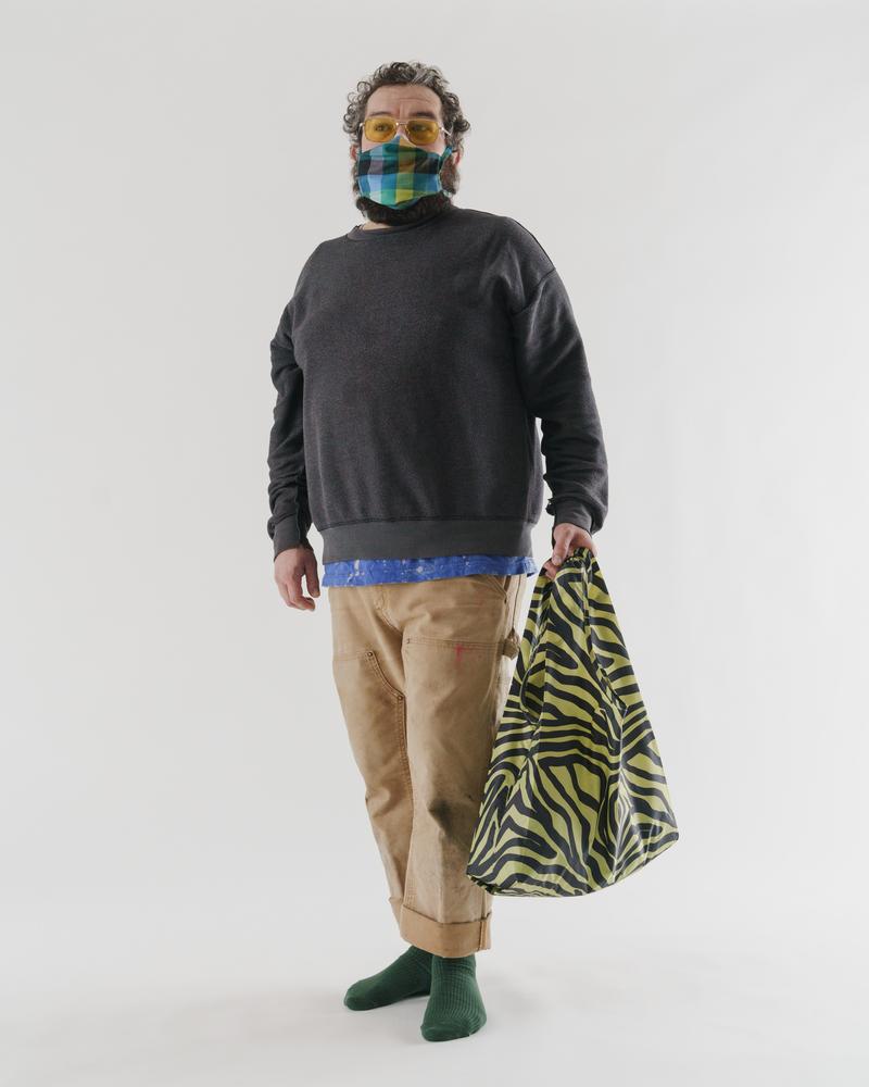 Standard Baggu -Olive Zebra