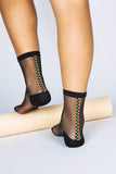 Tailored Union Chic Sheer socks- Black
