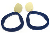 Ecoresin Earrings - Fluid Drop Large