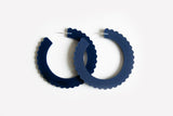 Ecoresin Scallop Earrings - Large Hoop