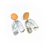 Ecoresin Earrings - Fluid Curve