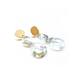Ecoresin Earrings - Fluid Double Drop