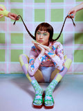 Melissa X Lazy Oaf Women's Shape AD Pink Green Blue