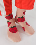 Crew Sock- Strawberry