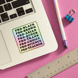 Pro Black Vinyl Sticker