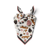 Strawberries and Foxes - Cotton Silk Bandana