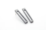 Concrete Outline Earrings - Long