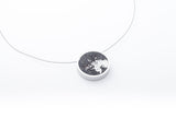 Concrete Framed Necklace - Circle - Medium