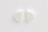 Corian Half Circle Vertical Earrings