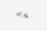 Corian Small Stud Circle Earrings