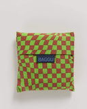 baggu Standard Bag -Green Trippy Checker