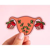 Blooming Uterus Vinyl Sticker
