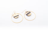 Ecoresin Earrings - Double Circle