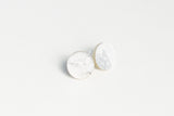 Ecoresin Stud Earrings - Circle