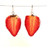Real Strawberry Earrings