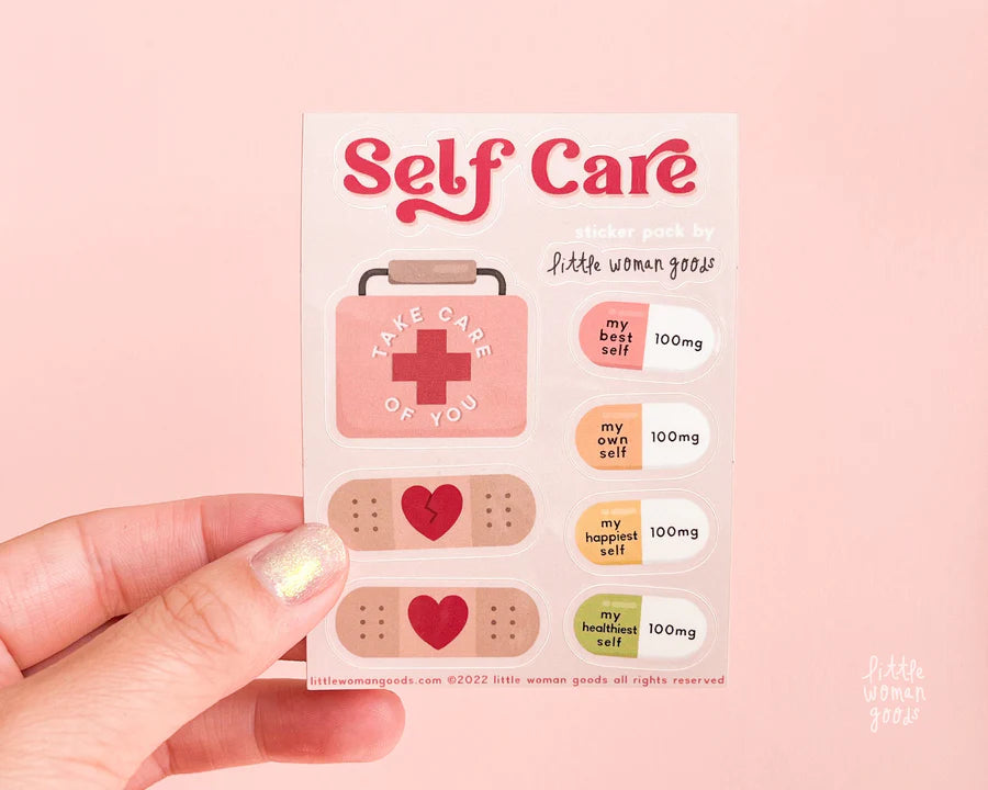 Self Care Vinyl Sticker Care Sheet