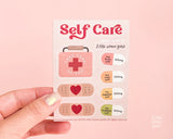Self Care Vinyl Sticker Care Sheet