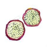 Real Dragon Fruit Earrings