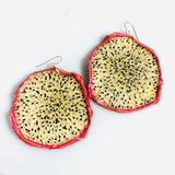 Real Dragon Fruit Earrings