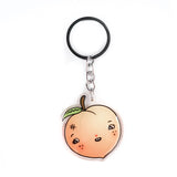 Karaoke Peach Acrylic Keychain