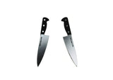 CHEF'S KNIFE EARRINGS (BIGGER) IN SILVER/BLACK