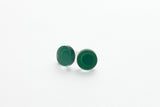 Ecoresin Stud Earrings - Circle