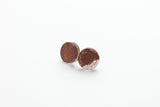 Ecoresin Stud Earrings - Circle